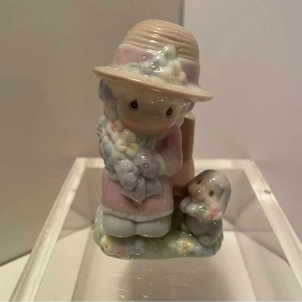 Vintage Precious Moments Salt And Pepper Shakers Seasoned With‎ A Smile 1997
